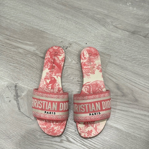 Pink Dior D-Way Slides - Picture 1 of 3